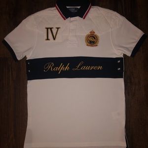Rare Vintage Ralph Lauren Custom Fit Script Polo Medium NWOT
